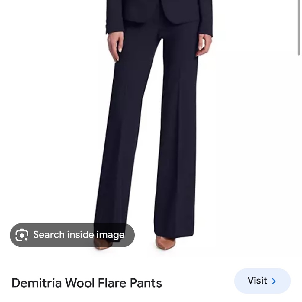 Theory Demitria “Deep Navy” crepe trouser